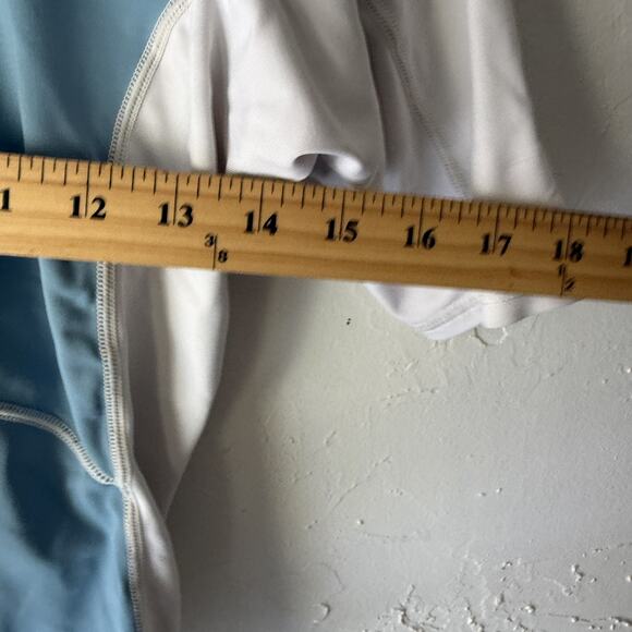 Body Glove Aura UV Shirt Large Blue White UPF 50 Sun Protection Swim Rash Guard - Picture 8 of 9